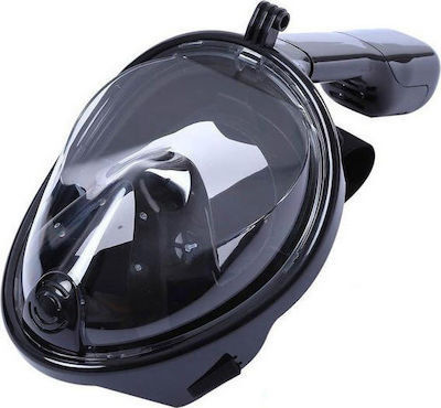 Silicone Full Face Diving Mask M2068G Μαύρο L/XL Black