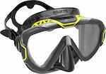 Mares Diving Mask Pure Wire Black/Yellow in Black color