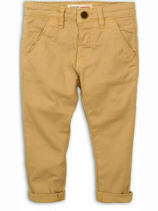 Minoti Kids Chino Fabric Trousers Beige