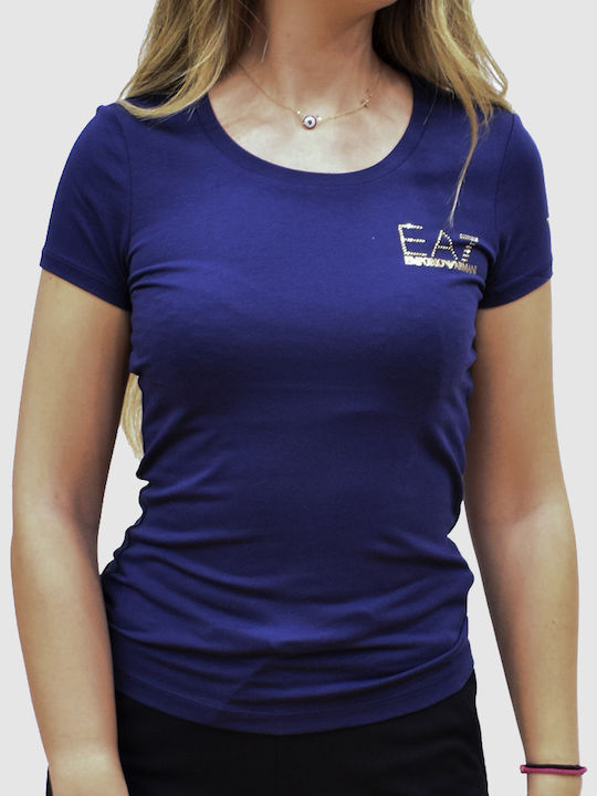 Emporio Armani Damen T-Shirt Blau