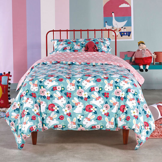 Kentia Σετ Σεντόνια Μονά Βαμβακερά Honey 170x270cm 3τμχ