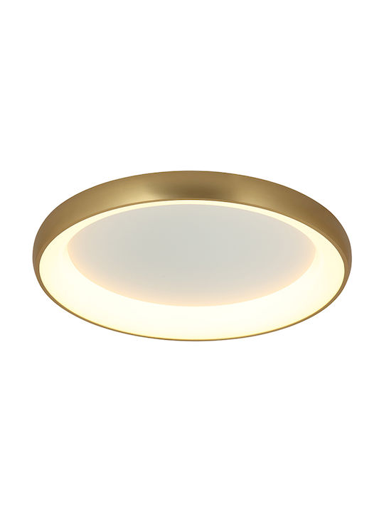 Zambelis Lights Modern Metal Ceiling Light with Integrated LED 80pcs Gold