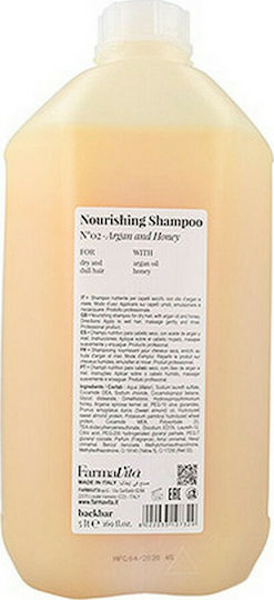 Farmavita Back Bar No 02 Shampoos Reconstruction/Nourishment & Hydration for Dry Hair Hair 5000ml