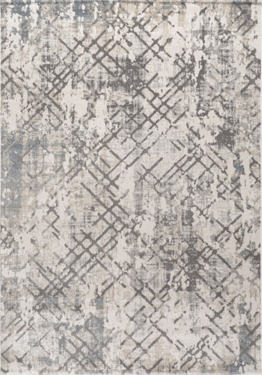Estia 2609 Teppich Rechteckig Synthetisch,Polyester/Cotton/Leather Smoke Ivory
