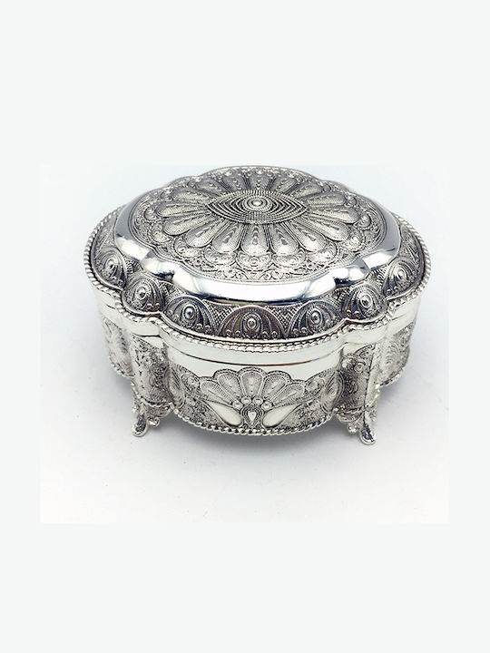 Karvounis Metallic Jewellery Box 8.5x6.9x4.8cm
