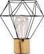 GloboStar Antler Tischlampe Dekorative Lampe LED Schwarz