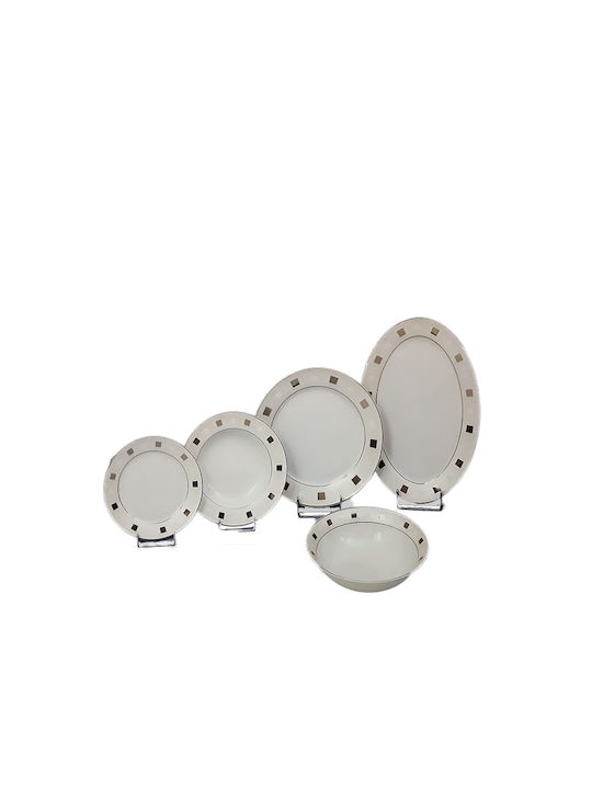 Karvounis White Porcelain Dinnerware Set 20pcs