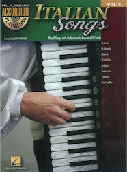 Hal Leonard Italian Songs Sheet Music for Accordion + CD