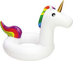 Bluewave Kids Inflatable Floating Ring Unicorn with Handles White 107cm