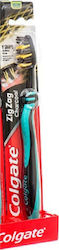 Colgate Zig Zag Charcoal Toothbrush Medium Green