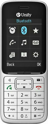 Siemens OpenScape DECT Phone SL6 Ασύρματο Τηλέφωνο Bluetooth με Aνοιχτή Aκρόαση Ασημί