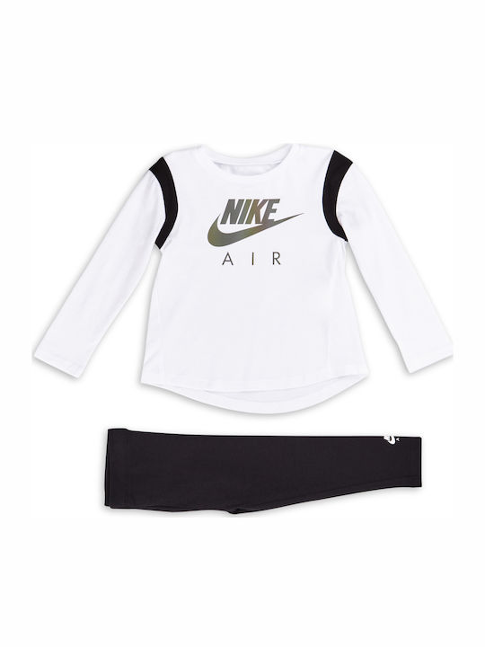 Kids' Set with Leggings Summer 2pcs White
