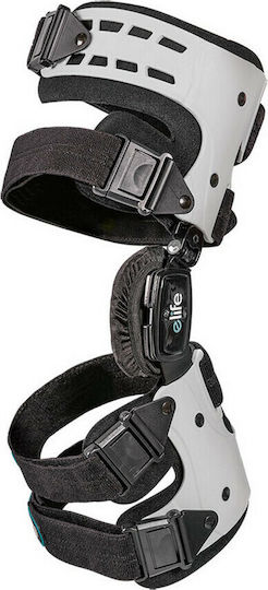 E-Life Bracing MKNOA01 Unlimit S1 OA Knee Brace 4-Point Patellofemoral Splint Left Side White