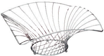 Karvounis Fruit Bowl Metallic Silver Karvounis Fruit Bowl Metallic Silver