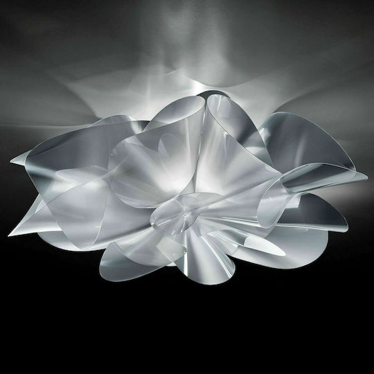 Slamp Etoile Prisma Deckenleuchte 73cm Silber mit Integrierter LED und Kristalle