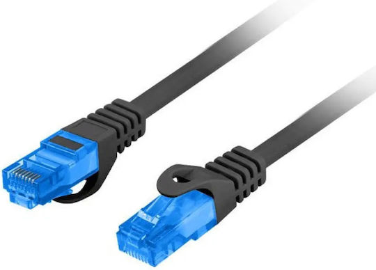 Lanberg S/FTP Cat.6a (Gigabit) Καλώδιο Δικτύου Ethernet 15m Μαύρο