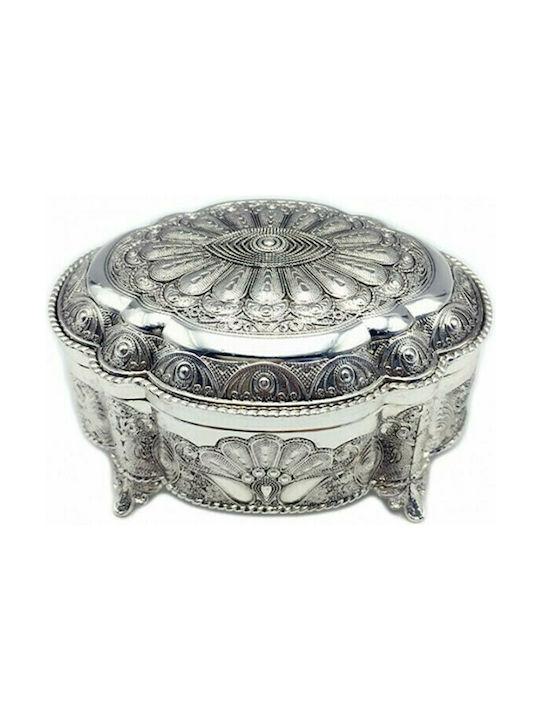 Karvounis Jewellery Box Metal 13.5x10.6x7.3cm