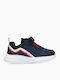 Incaltaminte Sport Copii Low Cut Shout Alergare cu Închidere Hoop & Loop Albastru