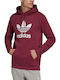 Adicolor Classics Trefoil Sweatshirt with Hood Burgundy