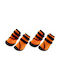 Ferplast Trekking Shoes Παπούτσια Σκύλου Medium Orange 8x6.5x11cm σε Πορτοκαλί Χρώμα 4τμχ