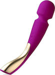 Lelo Smart Wand 2 Massager Medium Vibrator Masaj 30.4cm Trandafir profund