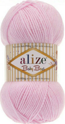 Alize Synthetic Knitting Yarn Baby Best 185 Pink 100gr 240m 100gr