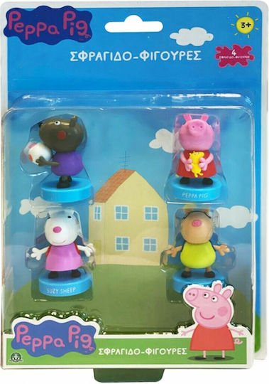 Giochi Preziosi Stamps 4 Pack Hero Mania Peppa Pig for Children 3+ years Years (Various Designs/Assortment of Designs) 1pc