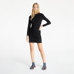 Calvin Klein Milano Mini All Day Φόρεμα Μακρυμάνικο Μαύρο