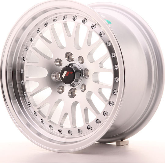 Japan Racing Wheels Car Aluminium Wheel JR10 15"x8" Silver Machined Face