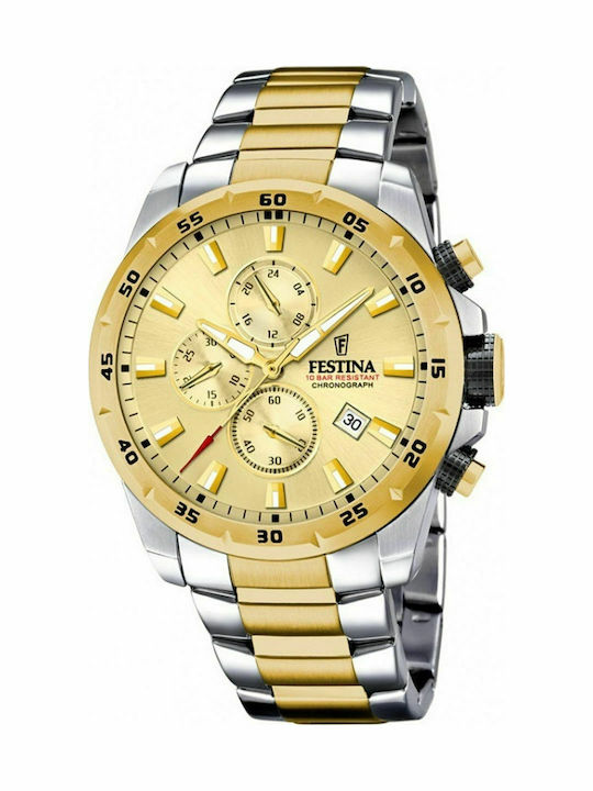 Festina Ανδρικό Ρολόι 44mm Χρονογράφος Μπαταρία...