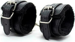 Fetish Addict Fur Lined Adjustable Anklecuffs 35cm Handcuffs in Black Color Fetish Addict Fur Lined Adjustable Anklecuffs 35cm Handcuffs in Black Color