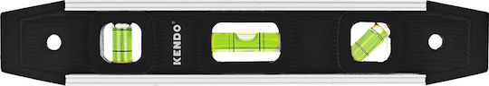 Kendo 35218 Spirit Level Aluminum Magnetic 22.5cm with 3 Eyes