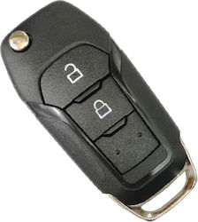 Car Key with Immobilizer Τηλεχειριστήριο Ford με 3 Κουμπιά και Λάμα Hu101 for Ford Focus