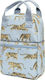 Petit Monkey Grey Tigers Σχολική Τσάντα Πλάτης Νηπιαγωγείου Γκρι με Θήκη για Παγούρι