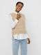 Vero Moda Women's Sleeveless Sweater Tan