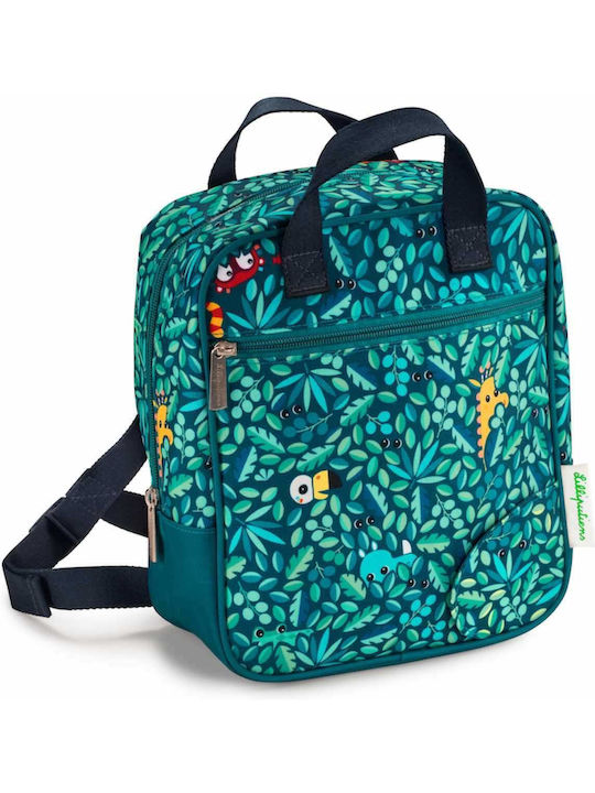 Lilliputiens Jungle School Bag Backpack Kindergarten in Green color