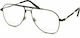 Jimmy Choo Herren Metallisches Brillengestell Grau JM005 GUA