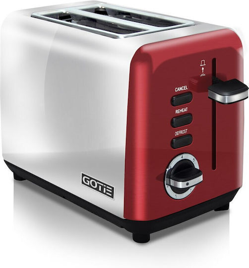 Gotie GTO-100R Φρυγανιέρα 2 Θέσεων 925W Κόκκινη