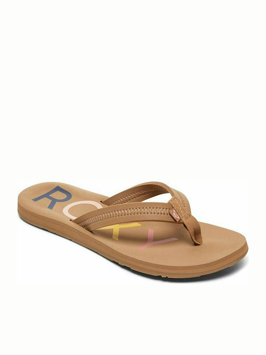 Roxy Vista III Women's Flip Flops Beige ARJL100866-TAN