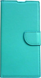 Synthetic Leather Book Turquoise (Redmi 9C)