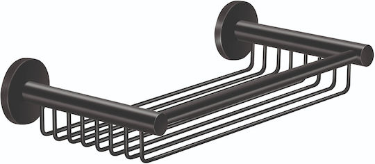 Sanco Twist Επιτοίχια Σπογγοθήκη Μεταλλική Black Matt Black Matt