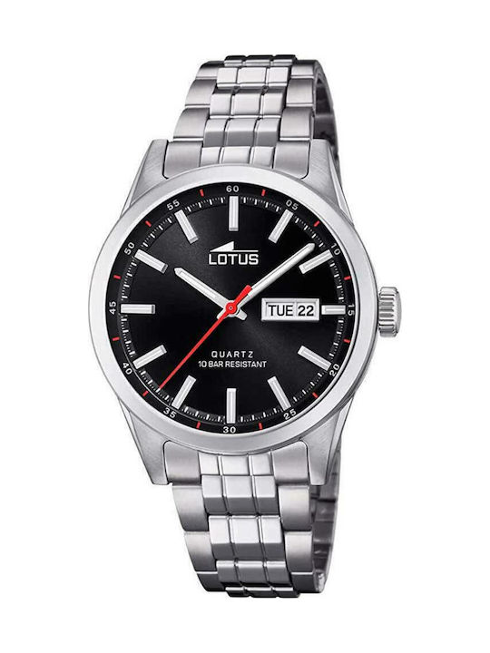 Lotus Watches Ρολόι Μπαταρίας με Μεταλλικό Μπρασελέ Lotus Watches Ρολόι Μπαταρίας με Μεταλλικό Μπρασελέ