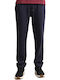 Sweatpants with Elastic Navy Blue