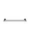 Sanco Twist Double Wall-Mounted Bathroom Rail Black Matt