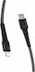 Treqa CA-8552 Geflochten USB-C zu Lightning Kabel Schwarz 1m