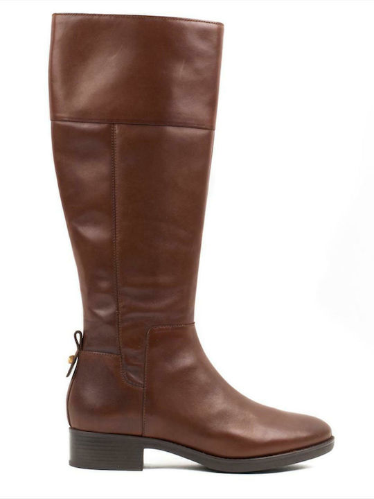 Leather Riding Boots with Laces Felicity Brown