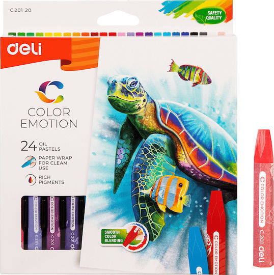 Deli Λαδοπαστέλ Color Emotion 24 Χρωμάτων