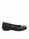 Ragazza Synthetic Leather Ballerinas Black