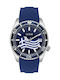 Le Dom Divers Greek Limited Edition Uhr Chronograph Batterie mit Blau Kautschukarmband