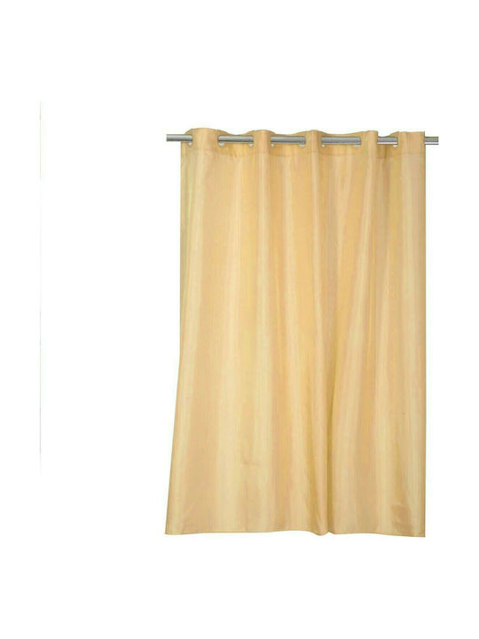 Nef-Nef Shower Κουρτίνα Μπάνιου Υφασμάτινη με Τρουκς 180x180 cm 1160 Yellow